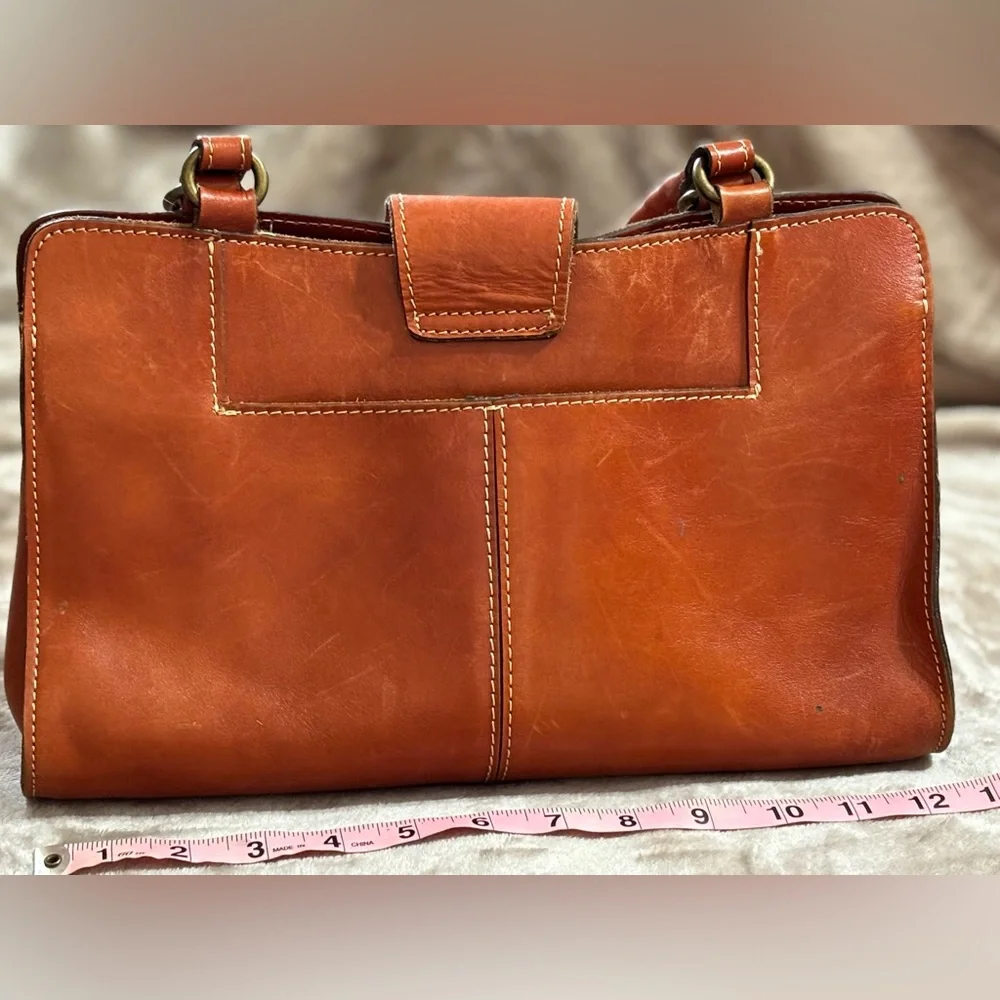 Patricia Nash Leather Purse | Color: cognac | Size: Medium - Picture 5 of 10